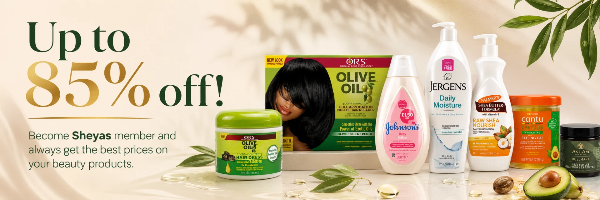 Sheyas beauty products – up to 85% off for members