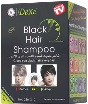 Dexe Black Hair Shampoo 10x25 ml