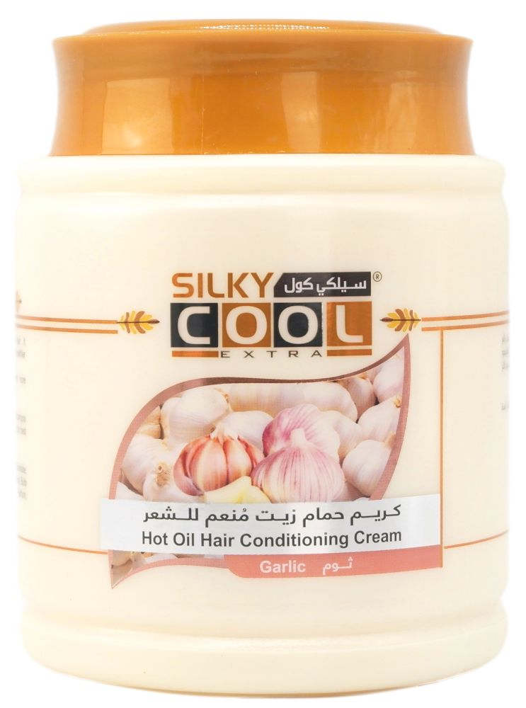 Silky Cool Hot Oil Hair Cream Garlic 1 l