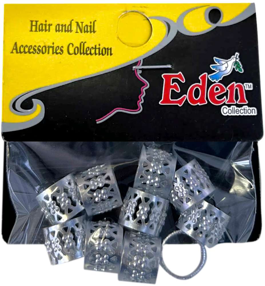 Eden Hair Beads Sølv 10 stk